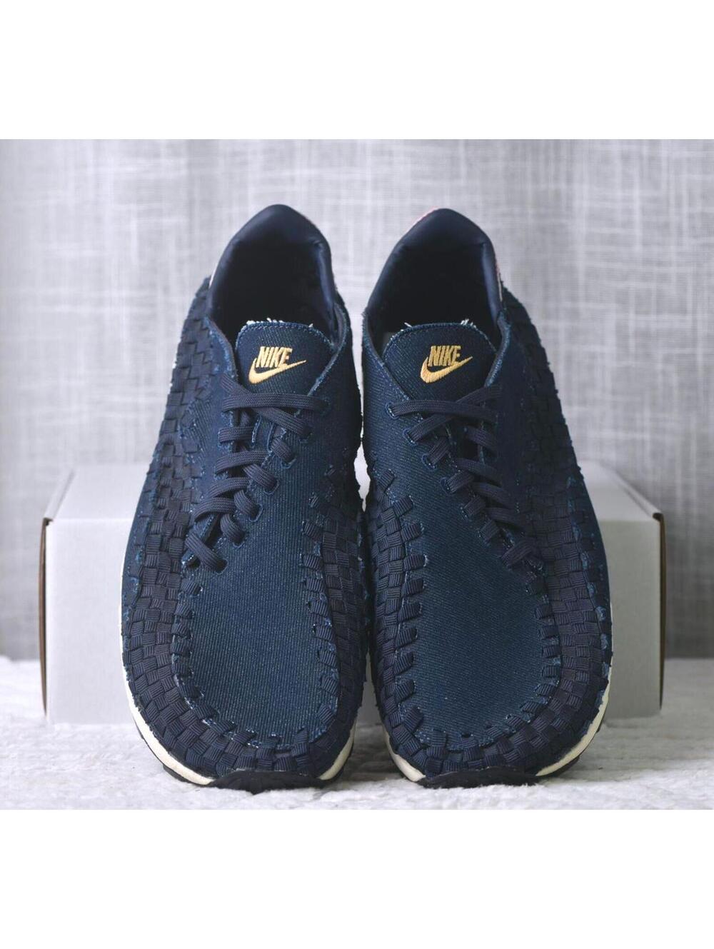 New! Size: 13.5 Women | Nike Women Air Footscape Woven 'Dark Denim | HF1759-400